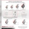 Service Caster 8 Inch Kingpinless Red Poly on Steel Wheel Swivel Top Plate Caster SCC SCC-KP30S820-PUR-RS - alternate 6